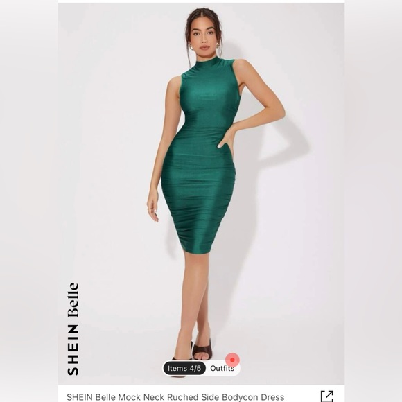 Emerald Green MIDI Dress - Picture 1 of 1